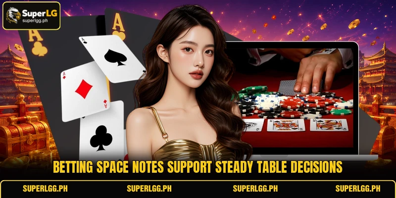 Betting space notes support steady table decisions Betting space notes support steady table decisions