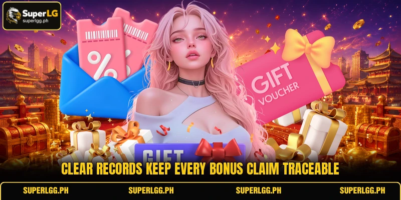Clear records keep every bonus claim traceable Clear records keep every bonus claim traceable