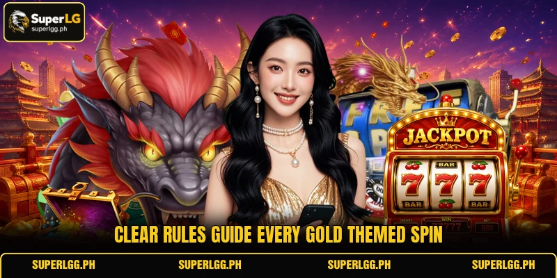 Clear rules guide every gold themed spin Clear rules guide every gold themed spin