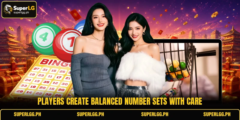Players create balanced number sets with care Players create balanced number sets with care