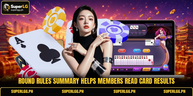 Round rules summary helps members read card results Round rules summary helps members read card results