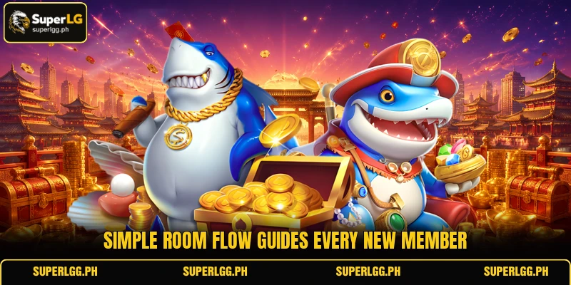 Simple room flow guides every new member Simple room flow guides every new member