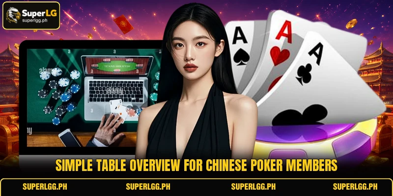 Simple table overview for Chinese Poker members